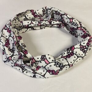 Hello Kitty Cotton Jersey Infinity Scarf Pink & Black